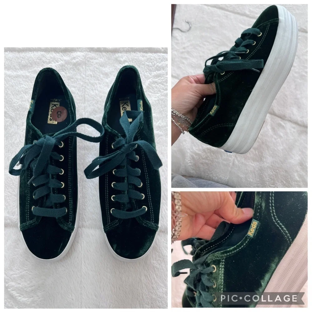 Keds Womens Triple Up Velvet Sneaker size 8